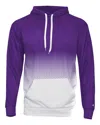 Badger Men's Hex 2.0 Hooded Sweatshirt In Purple