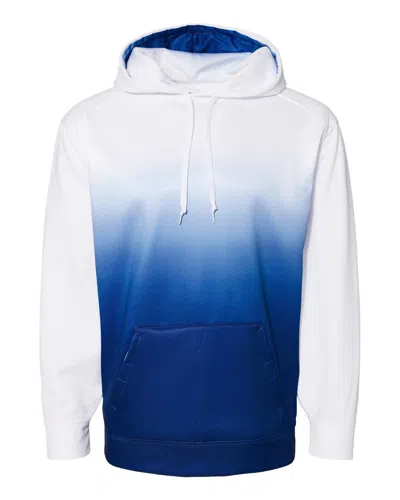 Badger Men's Ombre Hooded Sweatshirt In Blue