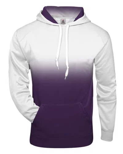 Badger Men's Ombre Hooded Sweatshirt In Purple