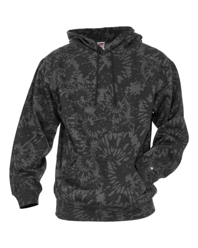 Badger Men's Tie-dyed Triblend Hooded Sweatshirt In Multi