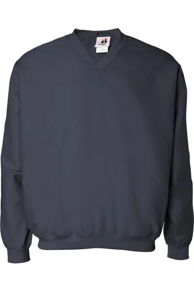 Badger Microfiber Windshirt In Blue