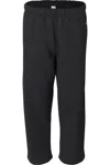Badger Open-bottom Sweatpants In Black