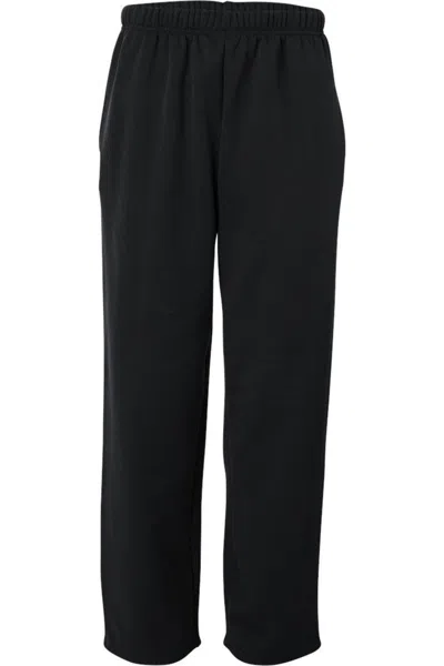 Badger Performance Fleece Open-bottom Sweatpants In Black