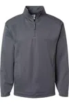 Badger Performance Fleece Quarter-zip Pullover In Pink