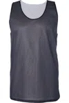 Badger Pro Mesh Reversible Tank Top In Grey