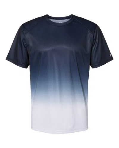 Badger Reverse Ombre T-shirt In Blue