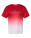 Badger Reverse Ombre T-shirt In Red