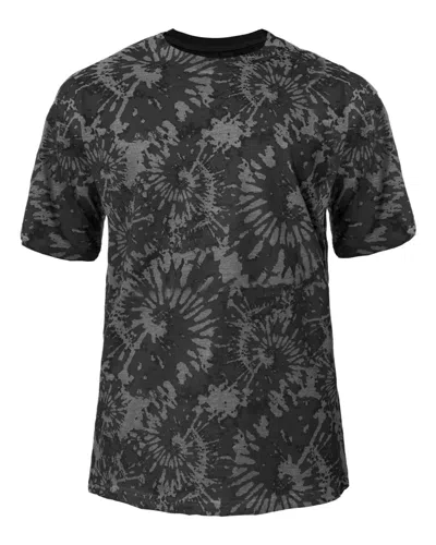 Badger Tie-dyed Tri-blend T-shirt In Grey