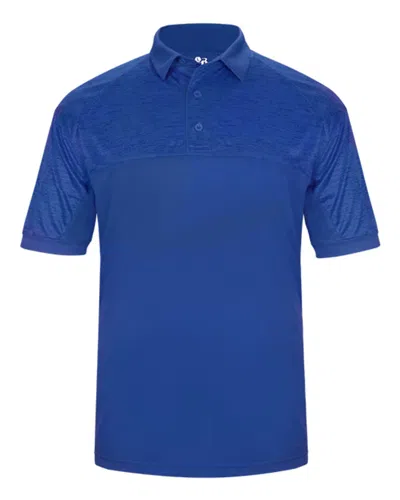 Badger Tonal Blend Polo In Blue