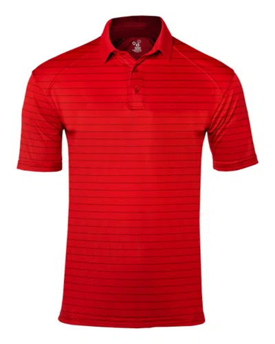 Badger Ultimate Softlock Cross Tech Polo In Red