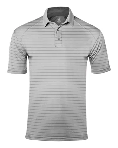 Badger Ultimate Softlock Cross Tech Polo In Silver