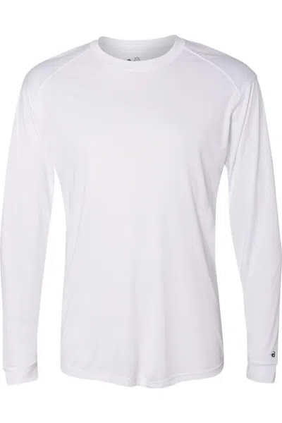 Badger Ultimate Softlock Long Sleeve T-shirt In White