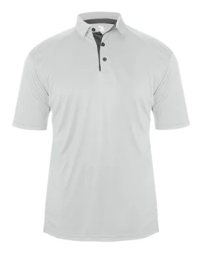 Badger Ultimate Softlock Polo In White