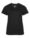 Badger Ultimate Softlock Women's V-neck T-shirt In Black