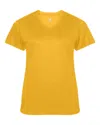 Badger Ultimate Softlock Women's V-neck T-shirt In Gold