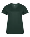 Badger Ultimate Softlock Women's V-neck T-shirt In Green