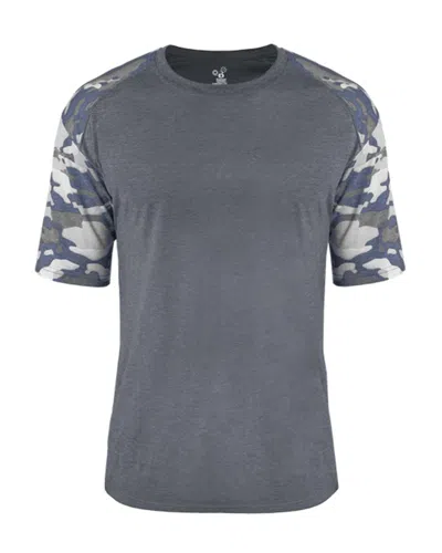 Badger Vintage Camo Sport Triblend T-shirt In Multi