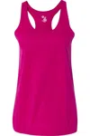 Badger Women's B-core Racerback Tank Top In Pink