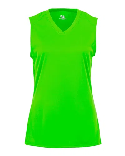 Badger Women's B-core Sleeveless T-shirt In Green