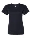 Badger Women's B-core V-neck T-shirt In Blue