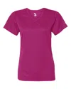Badger Women's B-core V-neck T-shirt In Pink