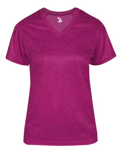 Badger Women's Tonal Blend V-neck T-shirt In Multi