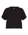 Badger Women's Tri-blend Crop T-shirt In Black
