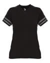 Badger Women's Tri-blend Fan T-shirt In Black