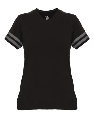 Badger Women's Tri-blend Fan T-shirt In Black