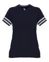 Badger Women's Tri-blend Fan T-shirt In Blue