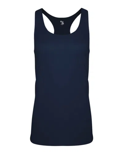 Badger Women's Triblend Racerback In Blue