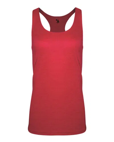 Badger Women's Triblend Racerback In Pink