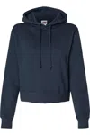 Badger Women´s Crop Hooded Sweatshirt In Blue
