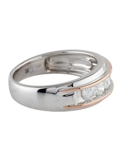 Pre-owned Badgley Mischka 14k 1.00ctw Lab-grown Diamond Wedding Band In Multi