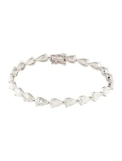 Pre-owned Badgley Mischka 14k 10.71ctw Lab-grown Diamond Link Bracelet, 6.75" In Multi