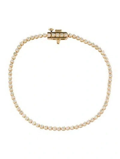 Pre-owned Badgley Mischka 14k 1.09ctw Lab-grown Diamond Tennis Bracelet, 7" In Multi