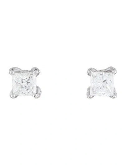 Pre-owned Badgley Mischka 14k 2.00ctw Lab-grown Diamond Stud Earrings In Multi