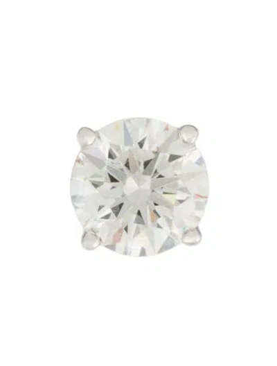 Pre-owned Badgley Mischka 14k 2.03ct Lab-grown Diamond Solitaire Stud Earring In Multi