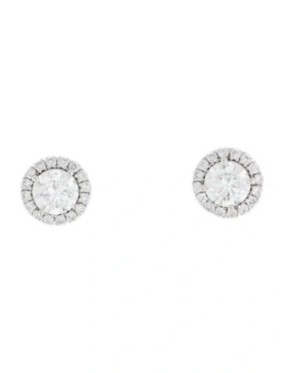Pre-owned Badgley Mischka 14k 2.32ctw Lab-grown Diamond Stud Earrings In Multi