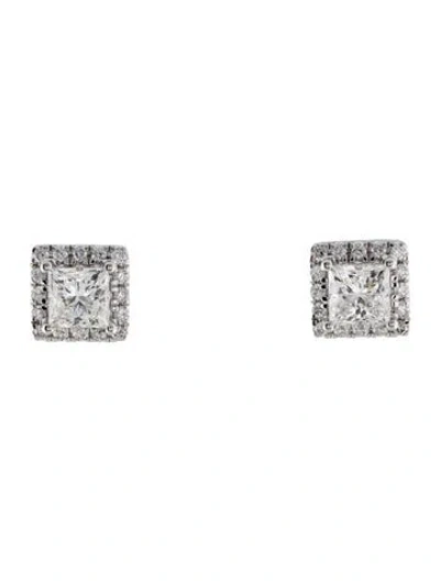 Pre-owned Badgley Mischka 14k 2.51ctw Lab-grown Diamond Stud Earrings In Multi