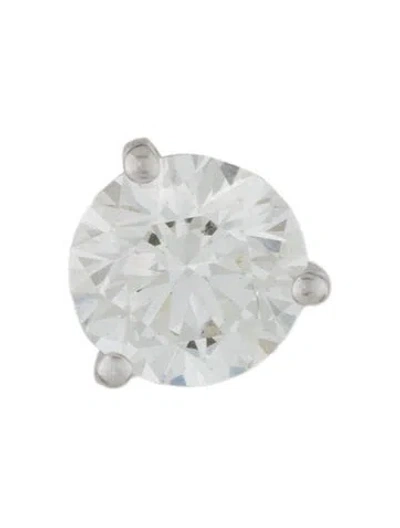 Pre-owned Badgley Mischka 14k 2.61ct Solitaire Lab-grown Diamond Single Stud Earring In Multi