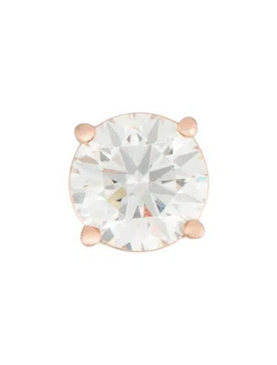 Pre-owned Badgley Mischka 14k 3.10ct Lab-grown Diamond Solitaire Single Stud Earring In Multi