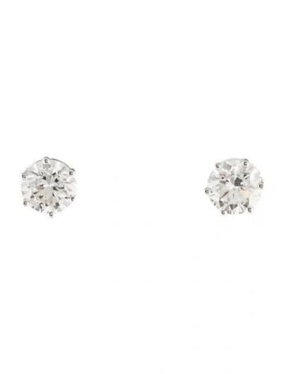 Pre-owned Badgley Mischka 14k 3.30ctw Lab-grown Stud Earrings In Multi