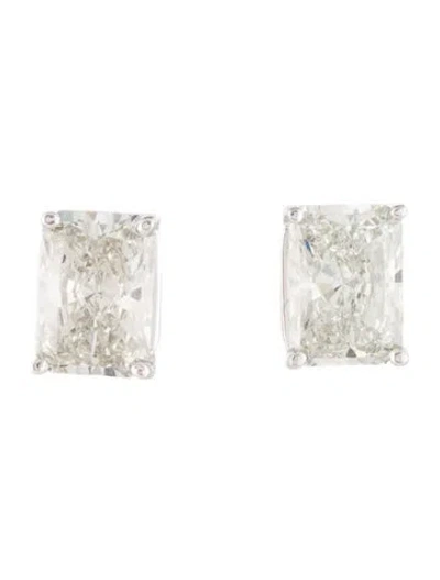 Pre-owned Badgley Mischka 14k 4.03ctw Lab-grown Diamond Stud Earrings In Multi