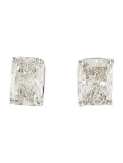 Pre-owned Badgley Mischka 14k 4.03ctw Lab-grown Diamond Stud Earrings In Multi