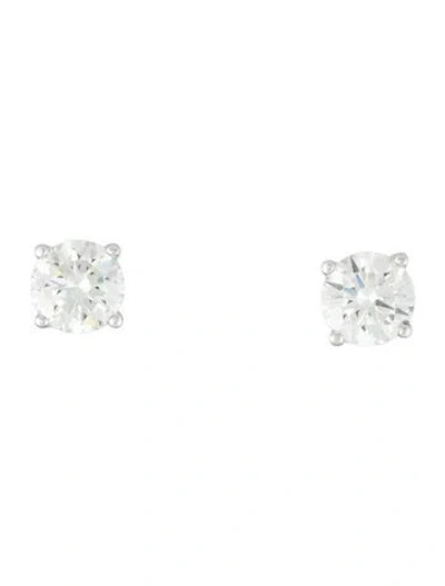 Pre-owned Badgley Mischka 14k 4.16ctw Lab-grown Diamond Studs In Multi