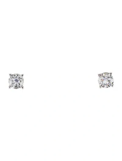 Pre-owned Badgley Mischka 14k 4.84ctw Lab-grown Diamond Stud Earrings In Multi
