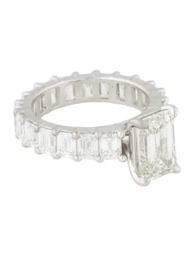 Pre-owned Badgley Mischka 14k 7.94ctw Lab-grown Cocktail Ring In Multi