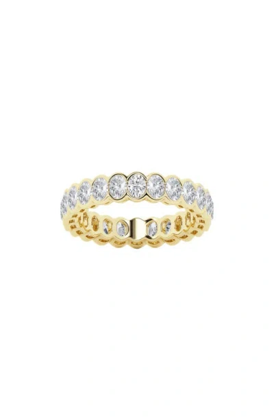 Badgley Mischka 14k Gold Oval Lab Created Diamond Eternity Band Ring In Yellow