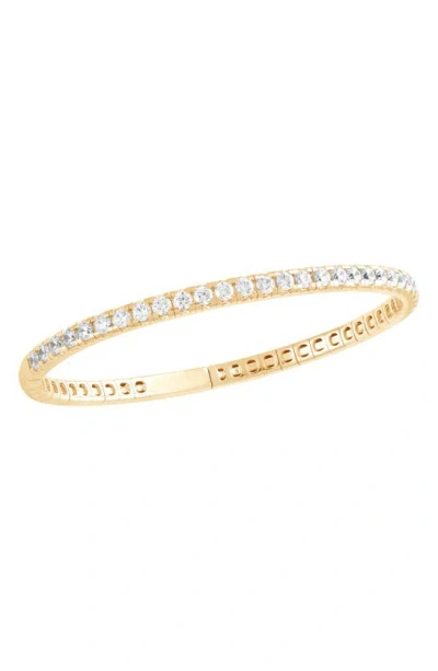 Badgley Mischka 14k Gold Round Cut Lab-created Bracelet